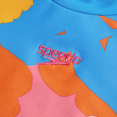 سبيدو تيشيرت راشجارد برينتد بأكمام طويلة للاطفال أزرق