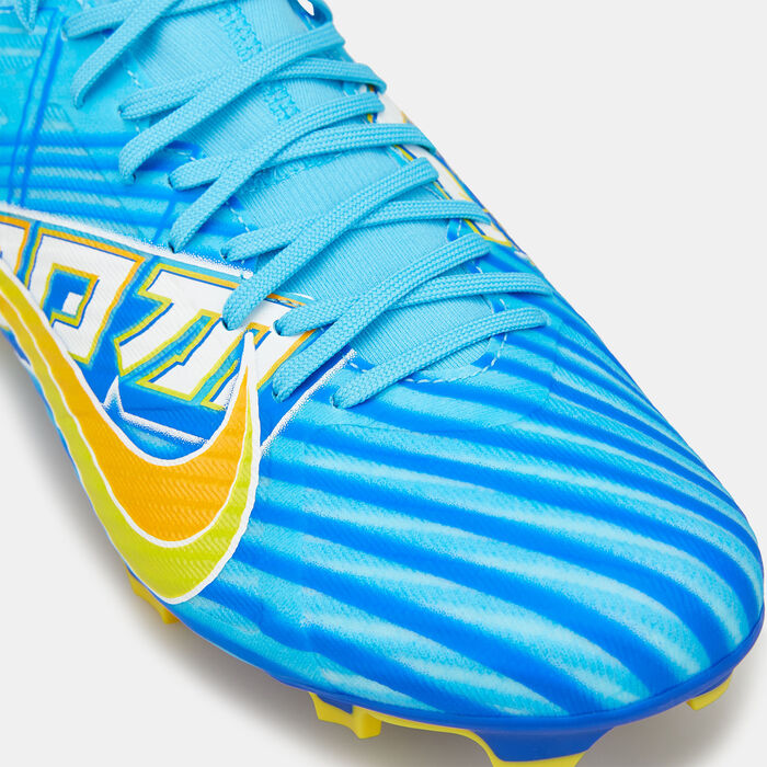 نايكي حذاء كيليان مبابي × زووم ميركوريال سوبر فلاي 9 أكاديمي لملاعب العشب الطبيعي والمتعددة للرجال أزرق image number 4