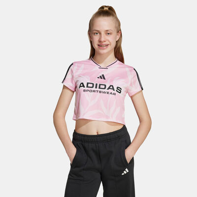 اديداس تيشيرت هاوس اوف تريو بألوان كرة القدم للأطفال وردي