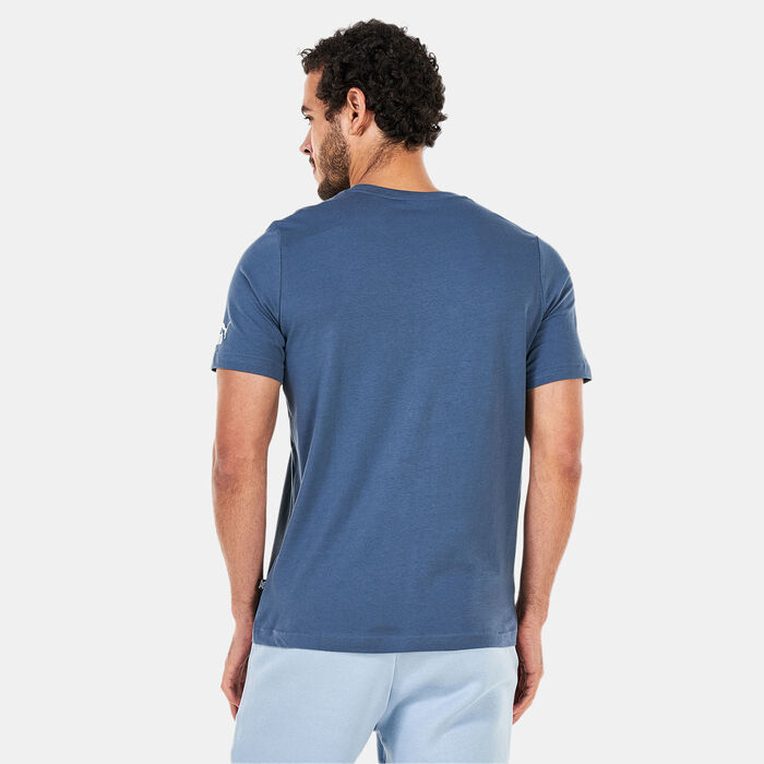 بوما تيشيرت ريبيت لوجو جرافيك للرجال رمادي image number 1