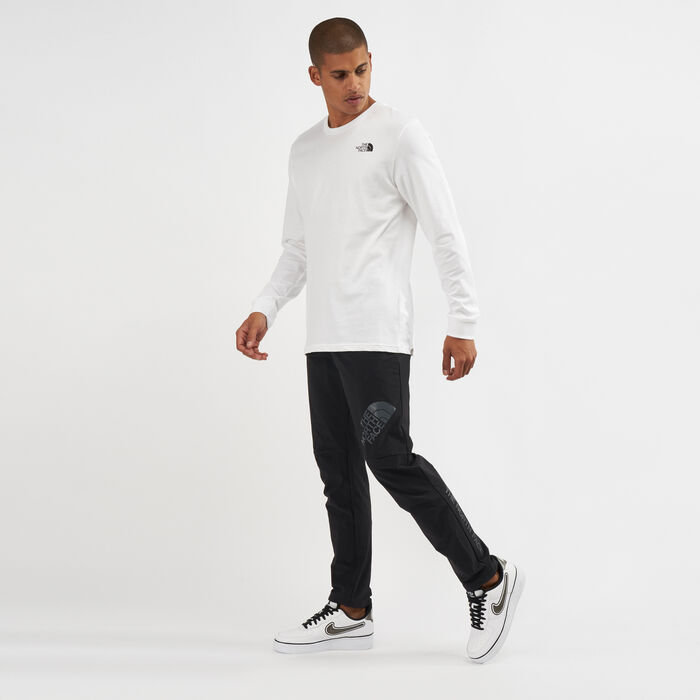 ذا نورث فيس تيشيرت طويل الأكمام سيمبل دوم للرجال أبيض image number 2