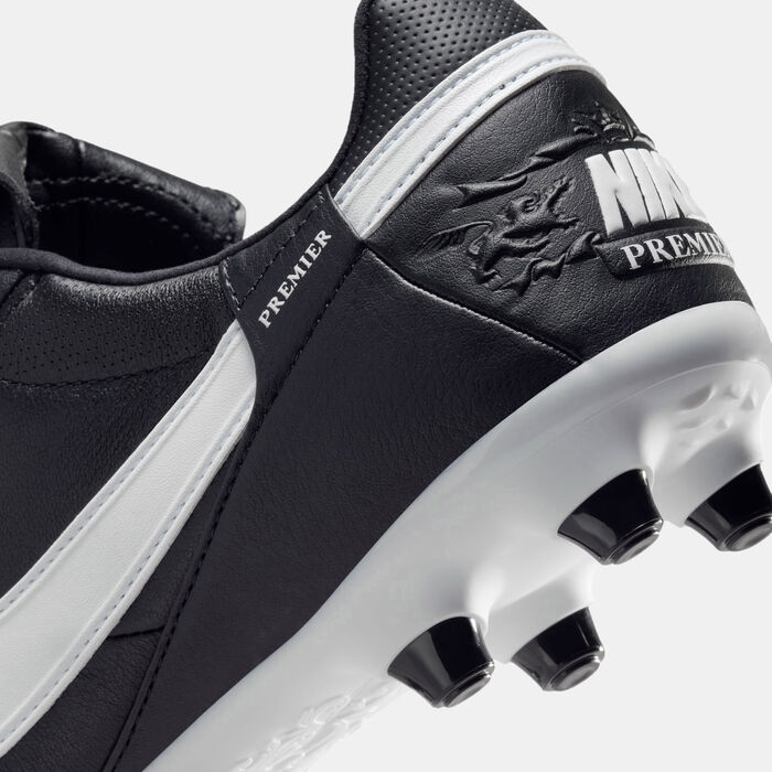 نايكي حذاء كرة القدم بريميير 3 لملاعب العشب الطبيعي للرجال أسود image number 5