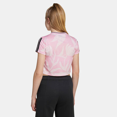 اديداس تيشيرت هاوس اوف تريو بألوان كرة القدم للأطفال وردي