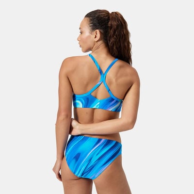 سبيدو تيشيرت السباحة برينتد ريسرباك للنساء أزرق