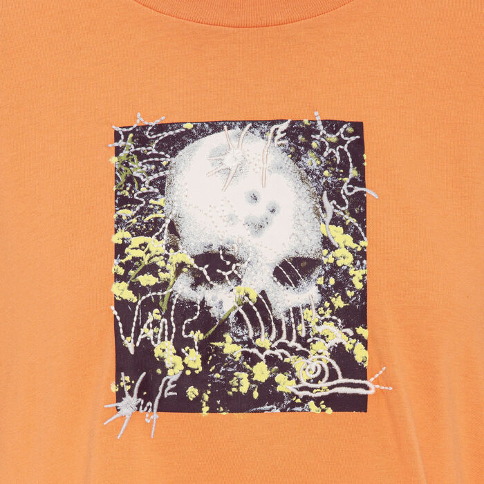 فانس تيشيرت قصير سكيت كلاسيكس للنساء برتقالي image number 2