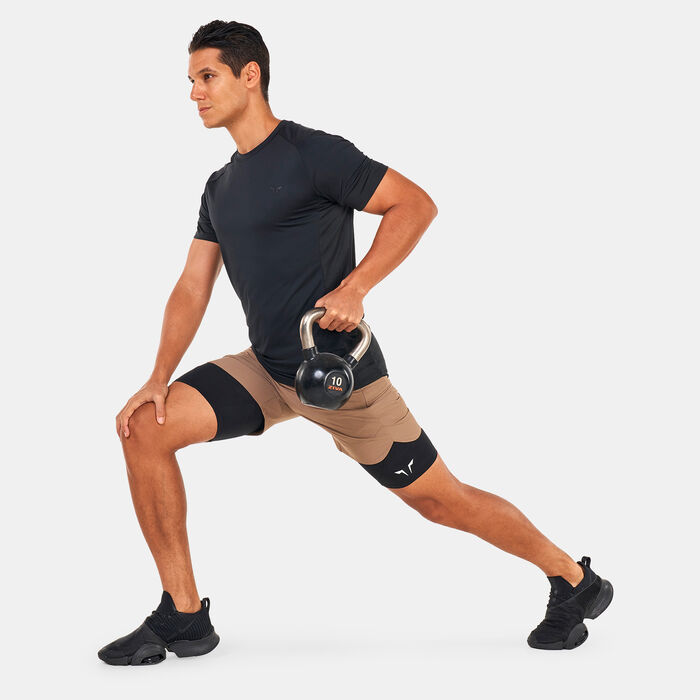 سكوات وولف شورت ليمتليس 2-ان-1 للرجال بنى image number 2