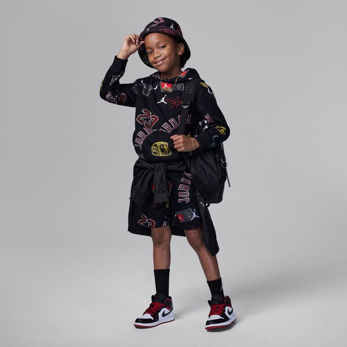 جوردن MJ ايسنشالز شورت للأطفال الصغار أسود image number 5