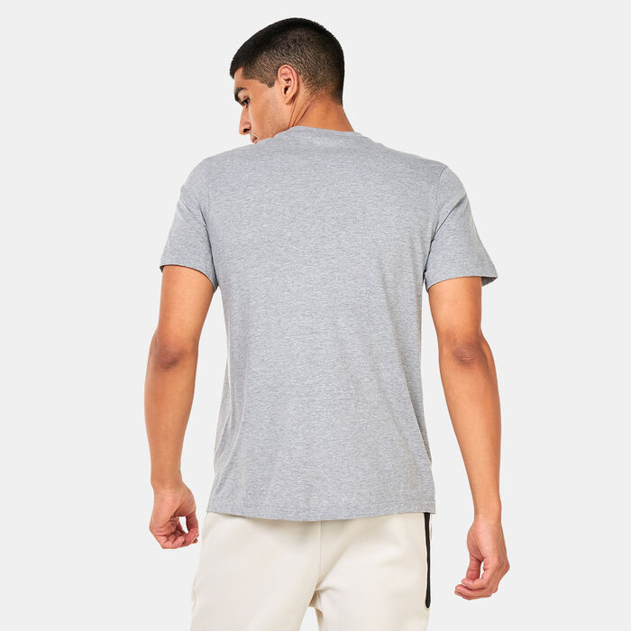 نايكي تيشيرت كرة القدم F.C برشلونة كريست للرجال رمادي image number 1