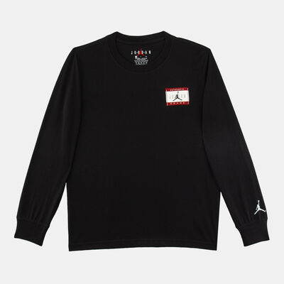 نايكي سويت شيرت اير ليبل للأطفال أسود