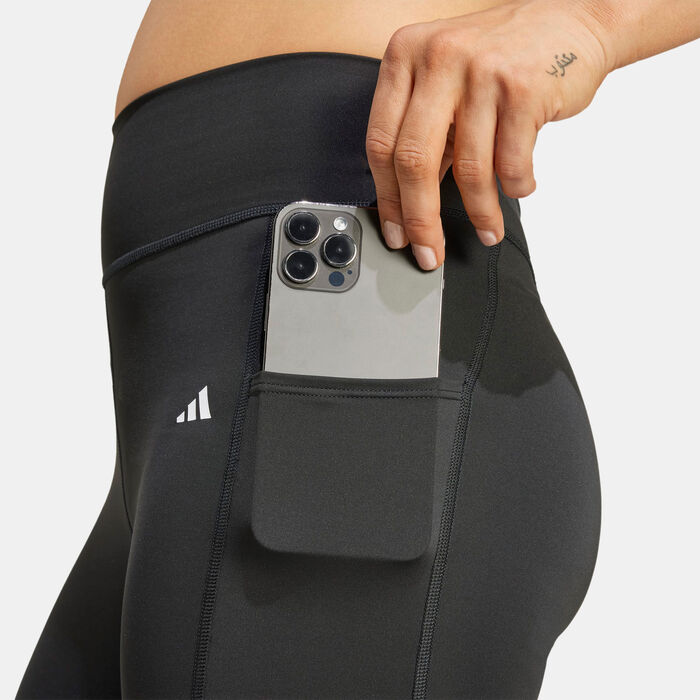 اديداس بنطال تدريب اوبتيم بطول كامل للنساء أسود image number 3