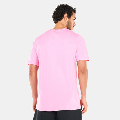 اديداس تيشيرت ميسي فوت بول ايكون جرافيك للرجال وردي