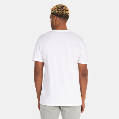 تمبرلاند تي شيرت مزين بشعار الشجرة للرجال أبيض