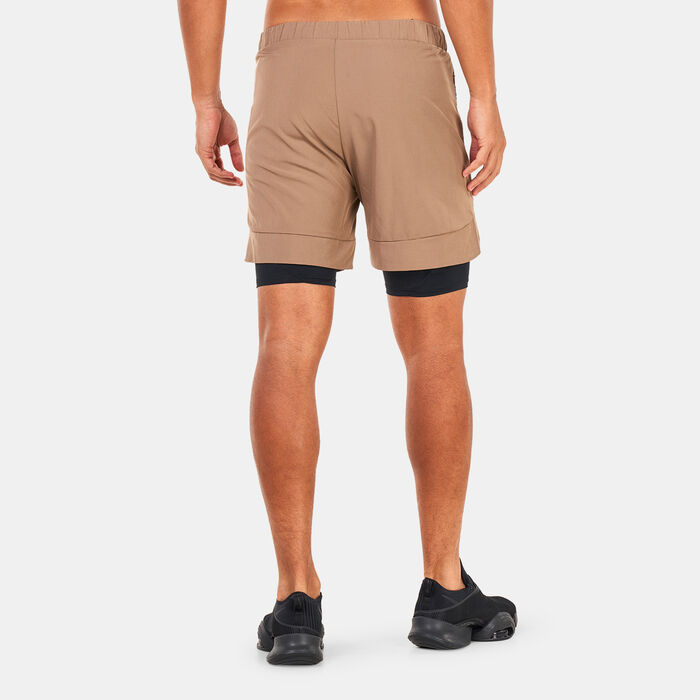 سكوات وولف شورت ليمتليس 2-ان-1 للرجال بنى image number 1