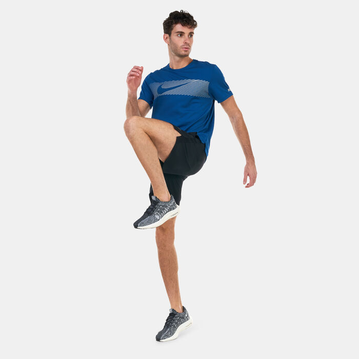 نايكي شورت الجري تشالنجر دراي-فت أنلايند للرجال أسود image number 2