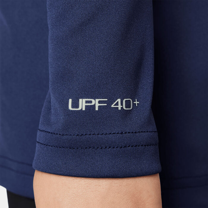 نايك سويم تيشيرت السباحة لوجو هيدروجارد للأطفال أزرق image number 3