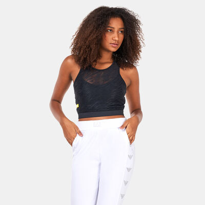 اي ايه 7 امبوريو ارماني صدرية رياضية فينتوس7 للنساء أسود