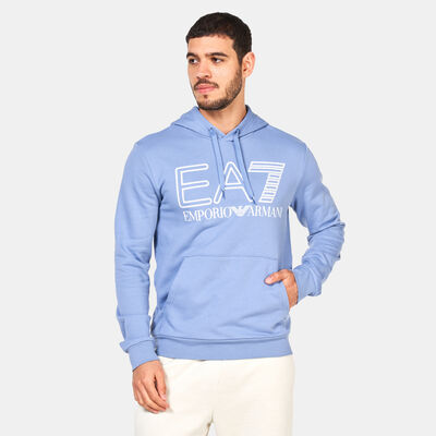اي ايه 7 امبوريو ارماني هودي لوجو باك للرجال أزرق
