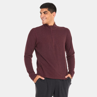 برانا سويتشيرت اتيتيود تراكر بربع سحاب للرجال أحمر