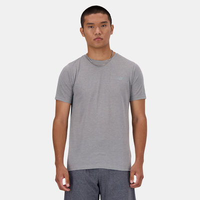 نيو بالانس تيشيرت الجري سبورت ايسنشالز هيذرتك للرجال أخضر