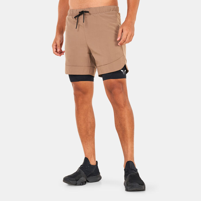 سكوات وولف شورت ليمتليس 2-ان-1 للرجال بنى image number 0