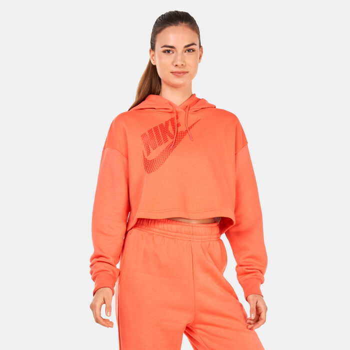 نايكي هودي سبورتسوير كروبد فليس للنساء خوخي image number 0