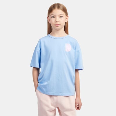 نيو بالانس تيشيرت هوبس كورت جرافيك للأطفال أزرق