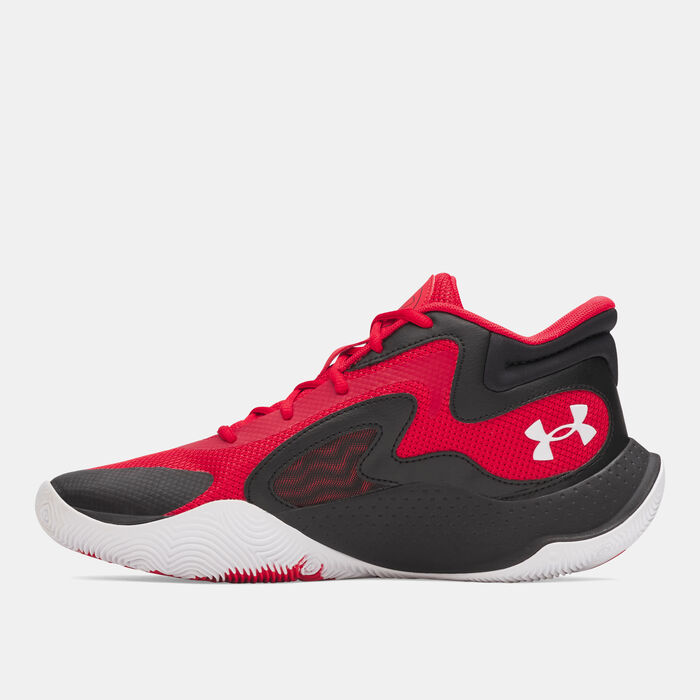 اندر ارمر حذاء كرة السلة جت 25 أحمر image number 2