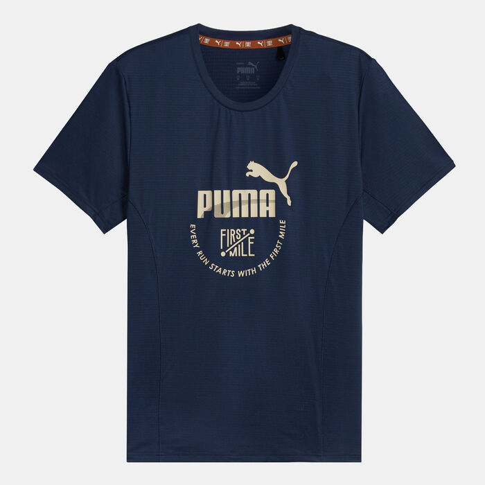 بوما تيشيرت الجري فيرست مايل أزرق image number 0