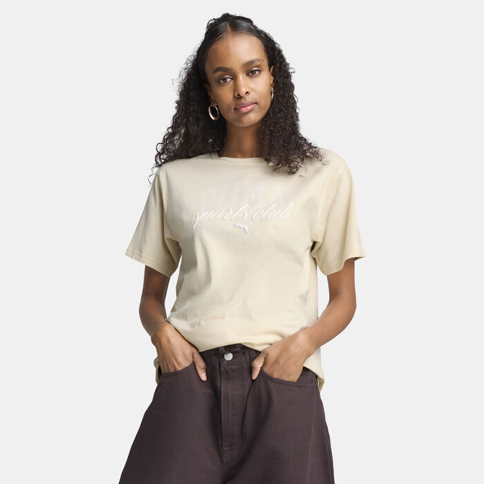 بوما تيشيرت كلاس للنساء بيج image number 0