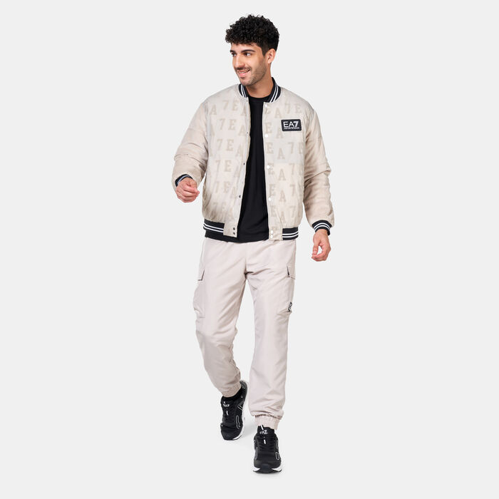 اي ايه 7 امبوريو ارماني جاكيت يونفرسيتي باك للرجال بيج image number 2