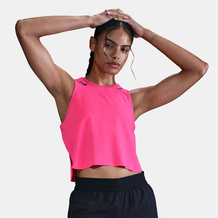 نايكي ايروسويفت تيشيرت جري قصير بلا أكمام دراي-فت ADV للنساء وردي image number 3