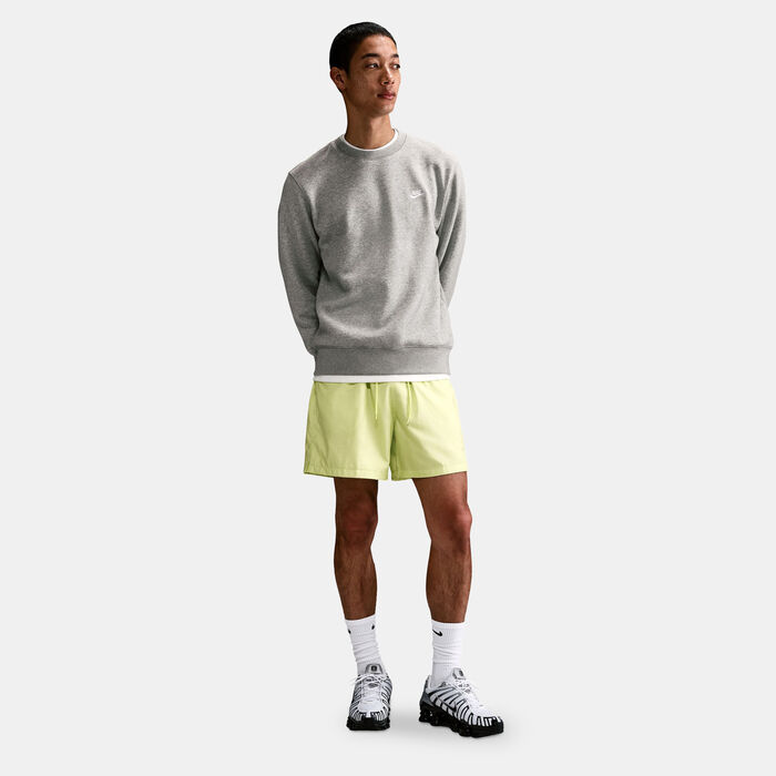 نايكي سويت شيرت كلوب فليس للرجال رمادي image number 2