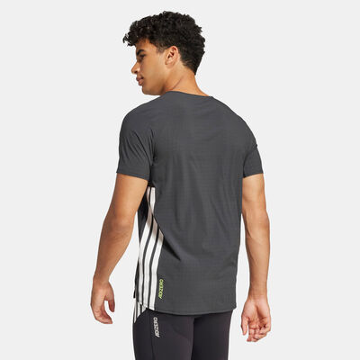 اديداس تيشيرت الجري اديزيرو للرجال أسود