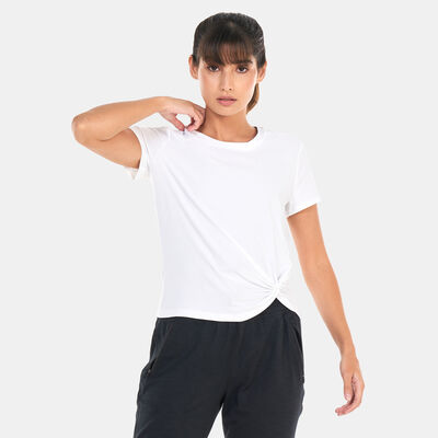 بيوند يوغا تيشيرت فيذرويت فور اه سبين للنساء أبيض