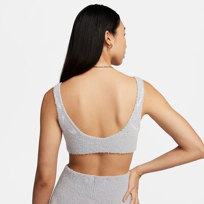 نايكي سبورتسوير فينكس كوزي بوكليه صدريّة منسوجة للنساء رمادي