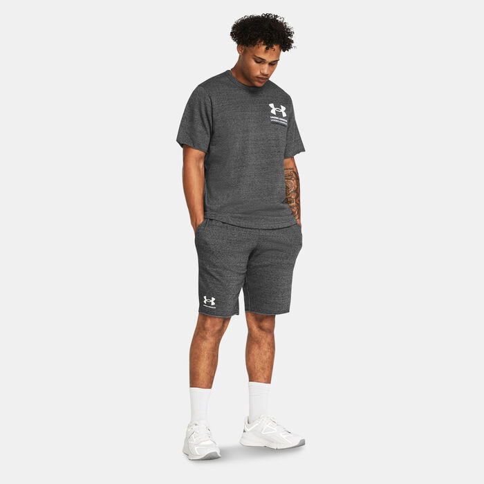 اندر ارمر شورت رايفال تيري للرجال رمادي image number 2