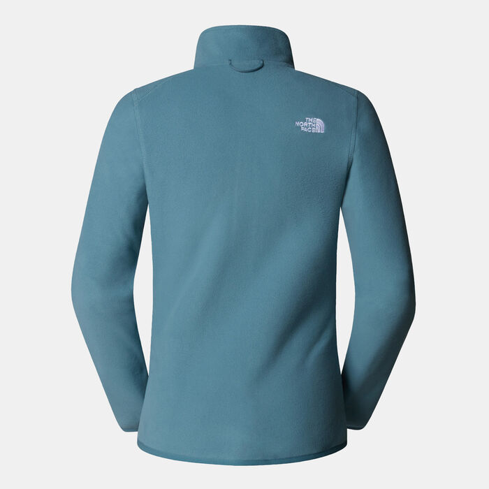 ذا نورث فيس جاكيت 100 جلاسير فليس هايكينج للنساء أزرق image number 1