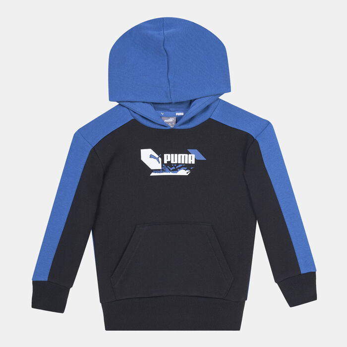 بوما هودي الفا للاطفال الكبار أزرق image number 0