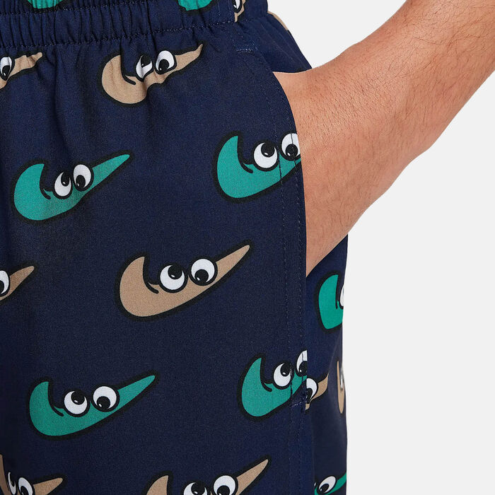 نايك سويم شورت سويمينج فولي للأطفال أزرق image number 3