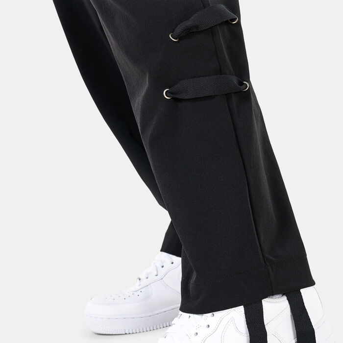 تي لايبراري بنطال وايد لج ستريتش للرجال أسود image number 3