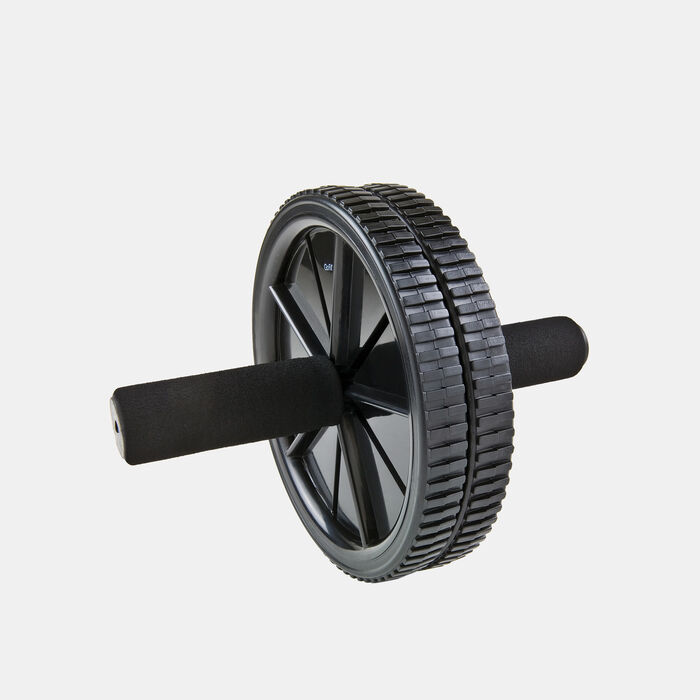 جو فت عجلة تمرين البطن مزدوجة مع مقابض   أسود image number 0