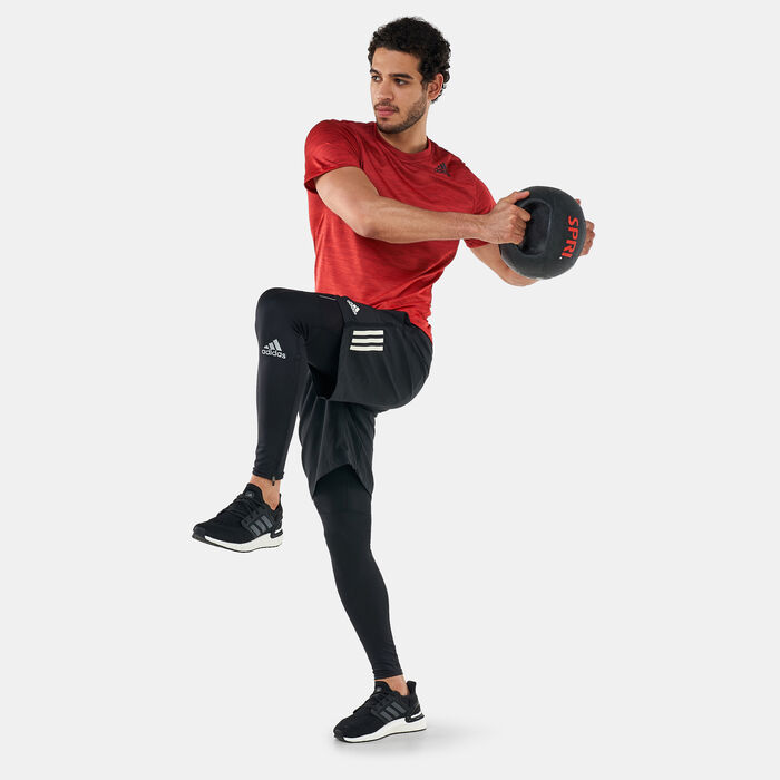 اديداس بنطال شد اون ذا رن للرجال أسود image number 2