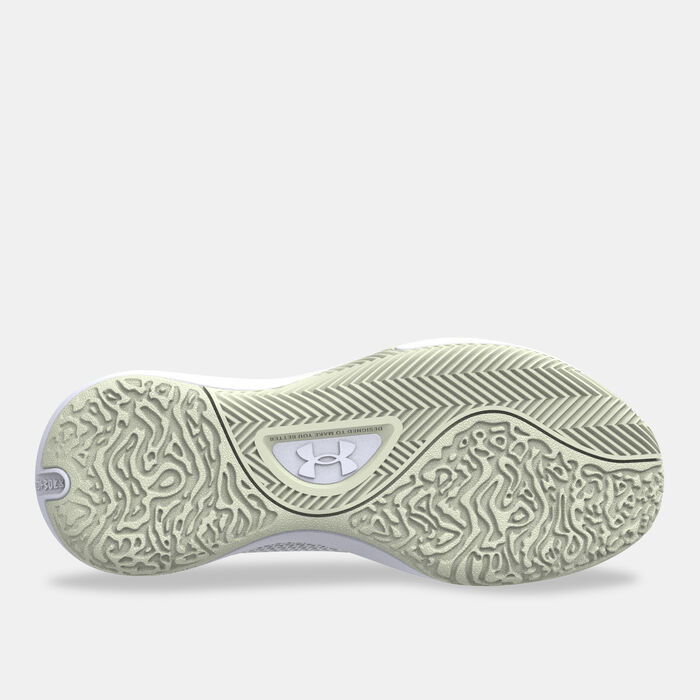 اندر ارمر حذاء كرة السلة لوكداون 6 أبيض image number 3