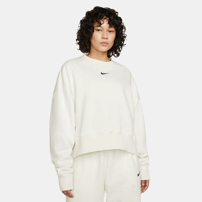 نايكي سويت شيرت سبورتسوير فينيكس فليس للنساء أبيض