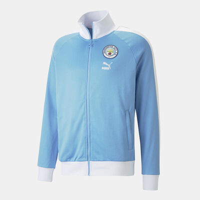 بوما جاكيت مانشستر سيتي F.C. فوتبول هيرتيج T7 للرجال أزرق