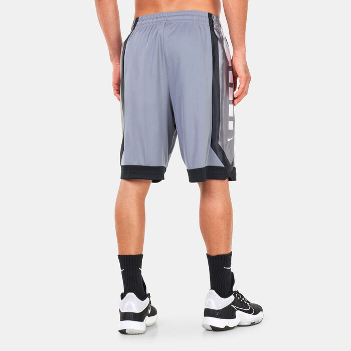 نايكي شورت دراي-فت ايليت 10-إنش باسكتبول للرجال رمادي image number 1