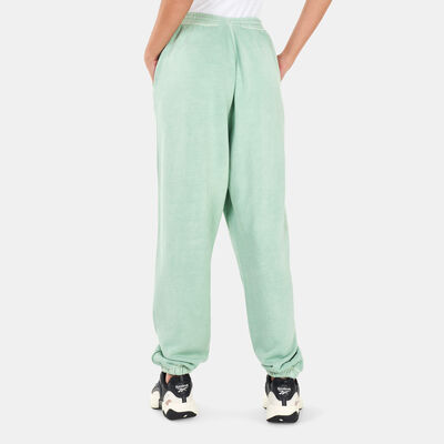 ريبوك بنطال كلاسيكس ناتشورال داي سمول لوجو فرينش تيري للنساء أخضر