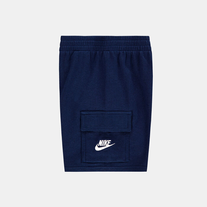 نايكي طقم تيشيرت بوكت وشورت فرنش تيري للأطفال أزرق image number 2