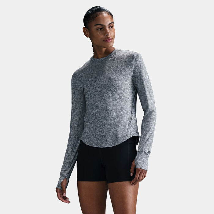 نايكي تيشيرت الجري سويفت دراي-فت UV للنساء رمادي image number 0