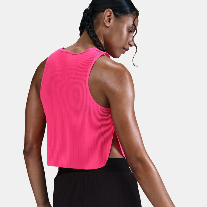 نايكي ايروسويفت تيشيرت جري قصير بلا أكمام دراي-فت ADV للنساء وردي image number 5